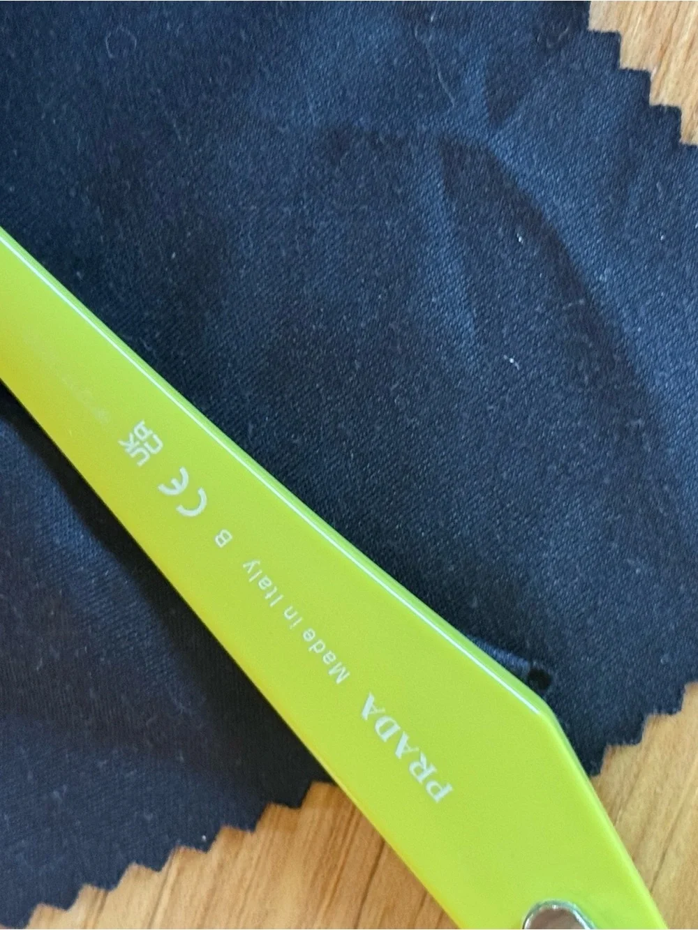 Sunglasses PR 26ZS Prada Sunglasses in Lime Green with Black Case